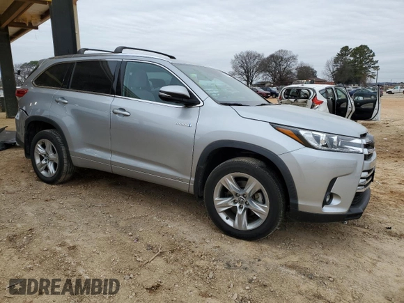 2019 Toyota Highlander Hybrid Limited with VIN 5TDDGRFHXKS075626, listed as a Copart auction lot 46043425 with 47,137 mi miles and Clean title. Bid and sale history available at DreamBid. Image 4.