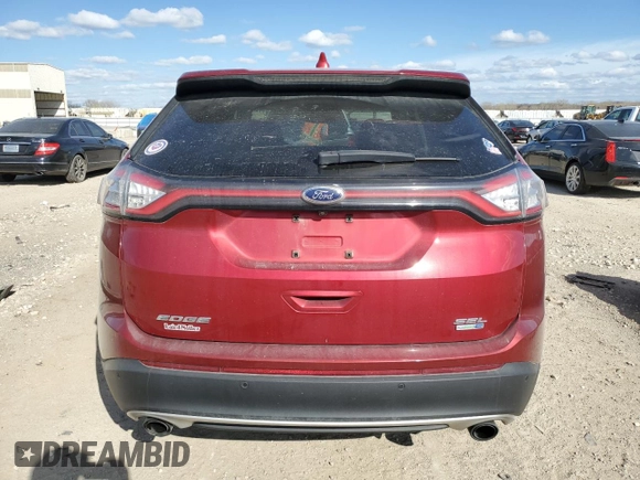 2015 Ford Edge SEL with VIN 2FMTK4J9XFBB96379, listed as a Copart auction lot 50981265 with 133,880 mi miles and Clean Title. Bid and sale history available at carsss.com. Image 6.