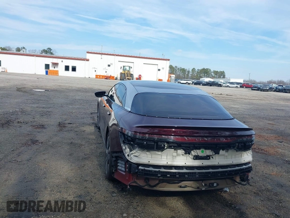 2022 Lucid Air Grand Touring with VIN 50EA1GBA8NA004892, listed as a IAAI auction lot 41553074 with 36,111 mi miles. Bid and sale history available at carsss.com. Image 6.