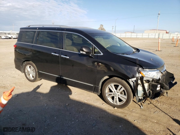 2016 Nissan Quest SV with VIN JN8AE2KP0G9153371, listed as a Copart auction lot 75658123 with 74,384 mi miles. Bid and sale history available at carsss.com. Image 4.