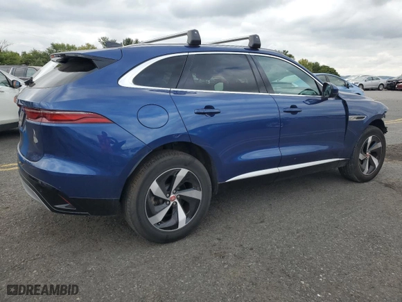 2022 Jaguar F-PACE S with VIN SADCJ2EX4NA689249, listed as a Copart auction lot 71932794 with 27,228 mi miles and Salvage Title. Bid and sale history available at carsss.com. Image 3.
