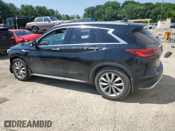 2021 Infiniti QX50 SENSORY with VIN 3PCAJ5CB9MF105686, listed as a Copart auction lot 60119404 with 48,628 mi miles and Salvage Title. Bid and sale history available at carsss.com. Image 2.
