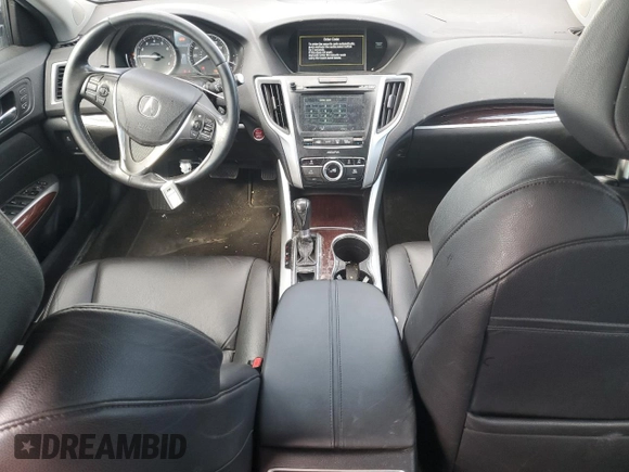 2017 Acura TLX with VIN 19UUB1F32HA005839, listed as a Copart auction lot 50498705 with 50,660 mi miles and Salvage title. Bid and sale history available at DreamBid. Image 8.