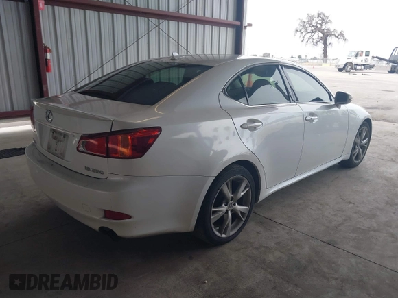 2009 Lexus IS 250 with VIN JTHBK262792090478, listed as a IAAI auction lot 41567578 with Not Provided miles. Bid and sale history available at carsss.com. Image 4.