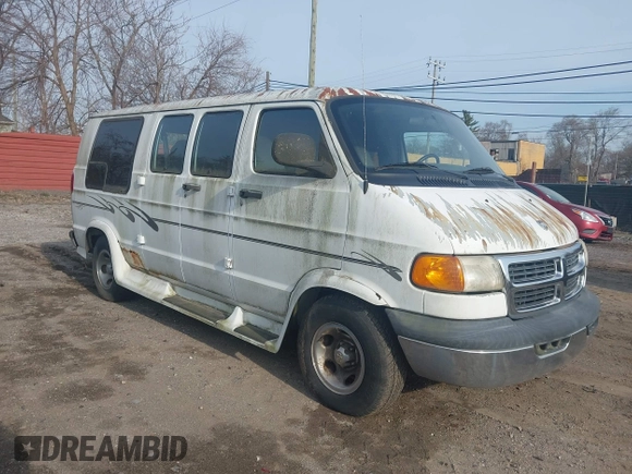 2002 Dodge Cargo Conversion with VIN 2B6HB11Y52K125122, listed as a IAAI auction lot 42017425 with 102,699 mi miles. Bid and sale history available at carsss.com. Image 1.