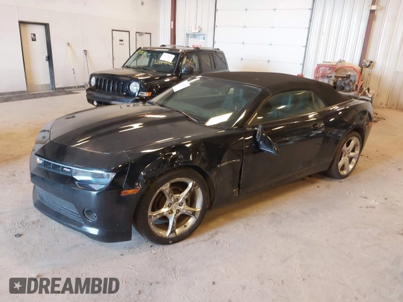 2014 Chevrolet Camaro LT with VIN 2G1FC3D33E9257134, listed as a IAAI auction lot 41743312 with 104,898 mi miles and . Bid and sale history available at DreamBid. Image 2.