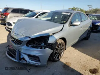 2018 Volvo S60 Dynamic with VIN YV126MFL0J2455897, listed as a Copart auction lot 45286393 with 0 mi miles. Bid and sale history available at carsss.com. Image 1.