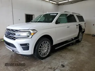 2022 Ford Expedition Max Platinum with VIN 1FMJK1MT7NEA02780, listed as a Copart auction lot 60282255 with 42,369 mi miles and Salvage title. Bid and sale history available at DreamBid. Image 1.