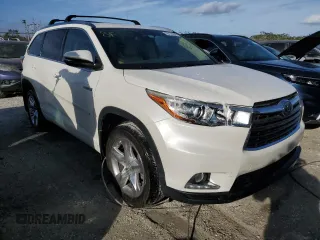 2014 Toyota Highlander Limited with VIN 5TDDCRFH8ES006417, listed as a Copart auction lot 76174294 with 117,478 mi miles and Non repairable. Bid and sale history available at DreamBid. Image 4.