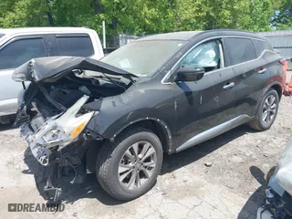 2017 Nissan Murano SL with VIN 5N1AZ2MG0HN111557, listed as a IAAI auction lot 42051550 with 225,668 mi miles. Bid and sale history available at carsss.com. Image 18.