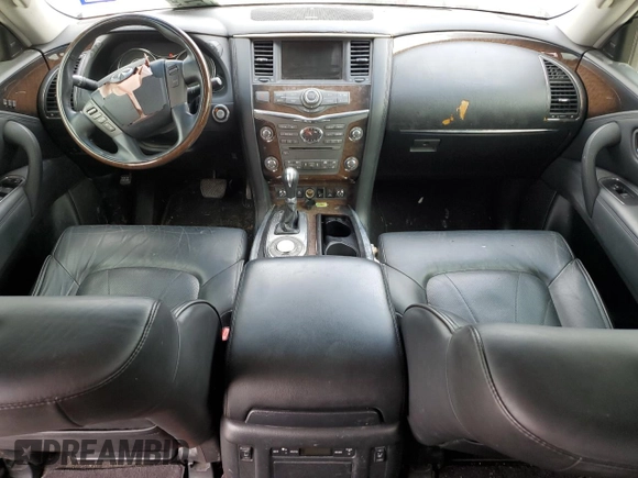 2012 Infiniti QX56 8-passenger with VIN JN8AZ2NDXC9715289, listed as a Copart auction lot 51847835 with 144,489 mi miles and Clean Title. Bid and sale history available at carsss.com. Image 8.