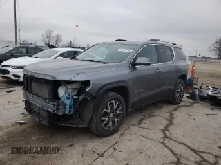 2021 GMC Acadia SLE with VIN 1GKKNRLS1MZ140432, listed as a Copart auction lot 85888724 with 49,111 mi miles and Salvage Title. Bid and sale history available at carsss.com. Image 1.