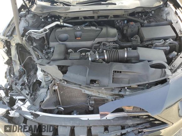 2021 Acura TLX Technology with VIN 19UUB5F49MA002169, listed as a Copart auction lot 57046525 with 60,256 mi miles and Salvage title. Bid and sale history available at DreamBid. Image 11.
