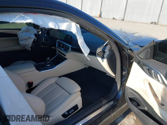 2022 BMW 4 Series 430i xDrive with VIN WBA73AP07NCJ63605, listed as a IAAI auction lot 41685409 with 40,254 mi miles and . Bid and sale history available at DreamBid. Image 5.