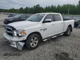 2019 Ram 1500 SLT with VIN 1C6RR6TT1KS561876, listed as a Copart auction lot 54709255 with 104,614 mi miles and Salvage title. Bid and sale history available at DreamBid. Image 1.