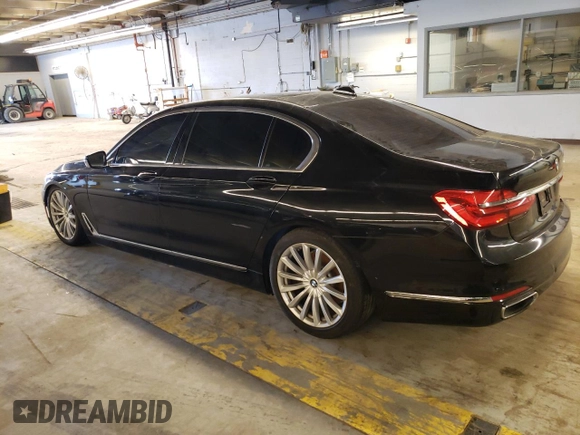 2016 BMW 7 Series 740i with VIN WBA7E2C5XGG547780, listed as a Copart auction lot 57895613 with 108,100 mi miles. Bid and sale history available at carsss.com. Image 2.