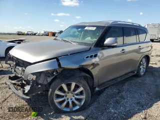2012 Infiniti QX56 7-passenger with VIN JN8AZ2NF9C9515070, listed as a Copart auction lot 56661655 with 182,228 mi miles and Clean title. Bid and sale history available at DreamBid. Image 1.