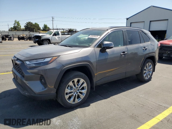 2025 Toyota RAV4 XLE Premium with VIN 2T3A1RFV4SC522493, listed as a Copart auction lot 58569445 with 14 mi miles and Salvage title. Bid and sale history available at DreamBid. Image 1.