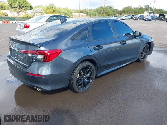2023 Honda Civic Sedan Sport with VIN 2HGFE2F57PH546361, listed as a IAAI auction lot 41262884 with 33,309 mi miles. Bid and sale history available at carsss.com. Image 4.
