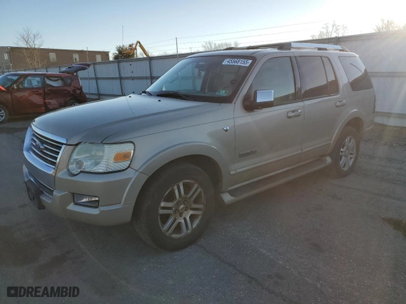 2007 Ford Explorer Limited with VIN 1FMEU75827UA80627, listed as a Copart auction lot 45568155 with 184,550 mi miles and Salvage Title. Bid and sale history available at carsss.com. Image 1.