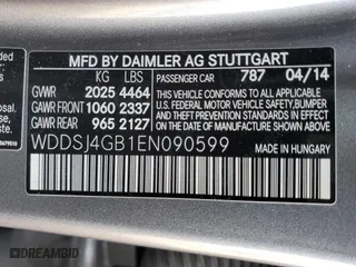 2014 Mercedes-Benz CLA-Class CLA 250 with VIN WDDSJ4GB1EN090599, listed as a Copart auction lot 43669405 with 176,299 mi miles and Salvage Title. Bid and sale history available at carsss.com. Image 14.