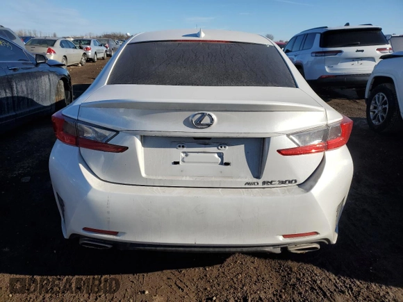 2018 Lexus RC with VIN JTHS85BC8J5004161, listed as a Copart auction lot 89194725 with 71,105 mi miles and Salvage Title. Bid and sale history available at carsss.com. Image 6.