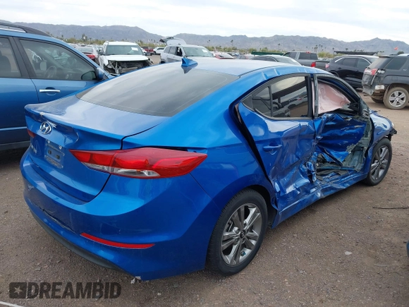 2018 Hyundai Elantra SEL with VIN 5NPD84LF9JH380476, listed as a IAAI auction lot 41800483 with 60,289 mi miles. Bid and sale history available at carsss.com. Image 4.