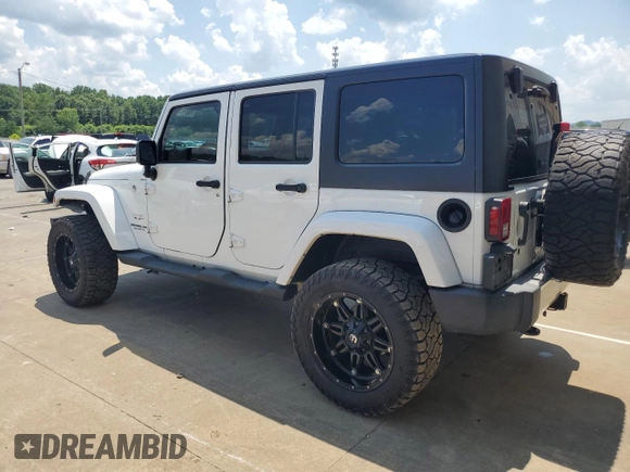 2017 Jeep Wrangler Unlimited Sahara with VIN 1C4BJWEG7HL684621, listed as a Copart auction lot 62403015 with 92,786 mi miles and Salvage title. Bid and sale history available at DreamBid. Image 2.