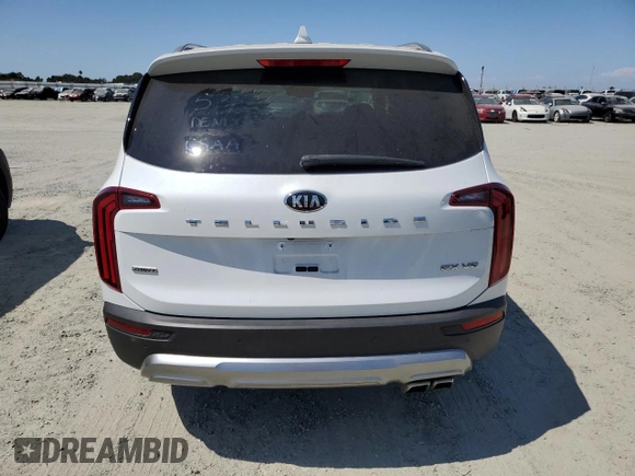 2020 Kia Telluride EX with VIN 5XYP3DHC6LG085291, listed as a Copart auction lot 60754565 with 7,695 mi miles and Salvage title. Bid and sale history available at DreamBid. Image 6.