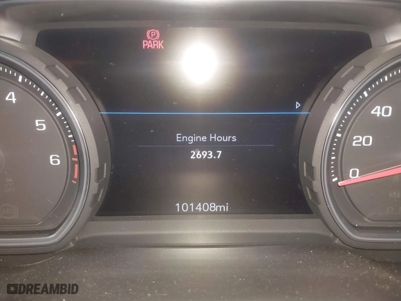 2019 Chevrolet Silverado 1500 LTZ with VIN 1GCUYGED9KZ127164, listed as a IAAI auction lot 40145862 with 101,408 mi miles. Bid and sale history available at carsss.com. Image 15.