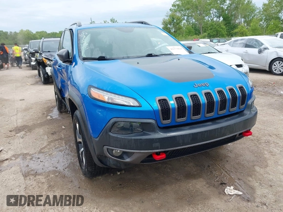 2017 Jeep Cherokee Trailhawk with VIN 1C4PJMBS2HW612792, listed as a IAAI auction lot 42373828 with 74,106 mi miles and . Bid and sale history available at DreamBid. Image 1.
