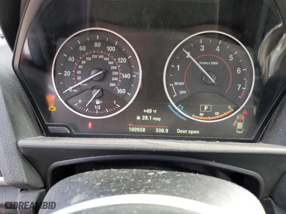 2016 BMW 2 Series 228i xDrive with VIN WBA1G9C54GV599779, listed as a Copart auction lot 84937554 with 169,958 mi miles and Salvage Title. Bid and sale history available at carsss.com. Image 9.