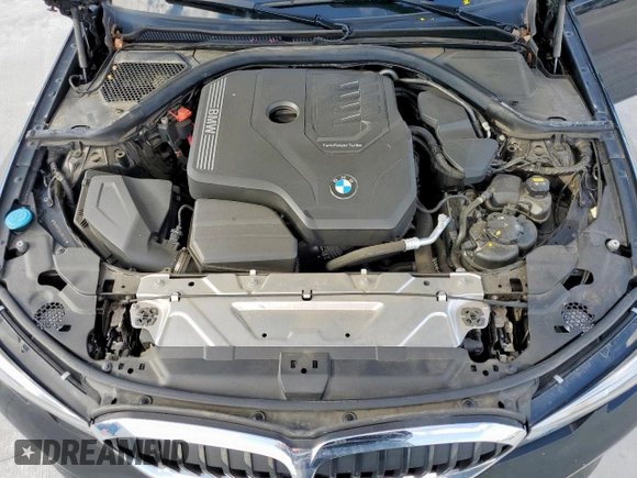2020 BMW 3 Series 330i with VIN 3MW5R1J04L8B37143, listed as a Copart auction lot 58275205 with 29,938 mi miles and Salvage title. Bid and sale history available at DreamBid. Image 11.