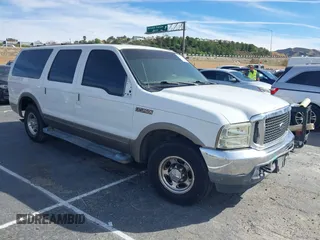 2001 Ford Excursion Limited z VIN 1FMNU42S71EB51742, wystawiony jako IAAI lot #41671340 z przebiegiem 209 606 mil mil oraz . Historia ofert i sprzedaży dostępna na DreamBid. Obrazek 1.