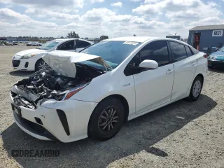2019 Toyota Prius L Eco z VIN JTDKARFU6K3094990, wystawiony jako Copart lot #54918335 z przebiegiem 291 500 mil mil oraz Szkoda całkowita • Salvage title. Historia ofert i sprzedaży dostępna na DreamBid. Obrazek 1.