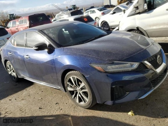 2021 Nissan Maxima SV with VIN 1N4AA6CVXMC503914, listed as a Copart auction lot 47483425 with 74,651 mi miles and Salvage Title. Bid and sale history available at carsss.com. Image 4.