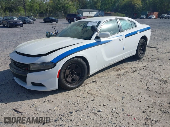 2019 Dodge Charger Police with VIN 2C3CDXAT3KH599711, listed as a IAAI auction lot 41906214 with 80,462 mi miles and . Bid and sale history available at DreamBid. Image 2.