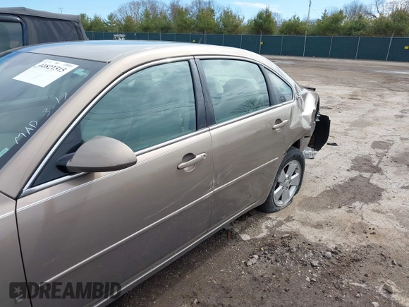 2007 Chevrolet Impala LT with VIN 2G1WT58KX79162893, listed as a IAAI auction lot 41821515 with Not Provided miles and . Bid and sale history available at DreamBid. Image 6.