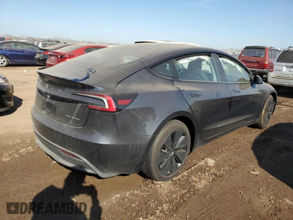 2024 Tesla Model 3 Long Range with VIN 5YJ3E1EB4RF793879, listed as a Copart auction lot 48727785 with 11,739 mi miles and Salvage Title. Bid and sale history available at DreamBid. Image 3.