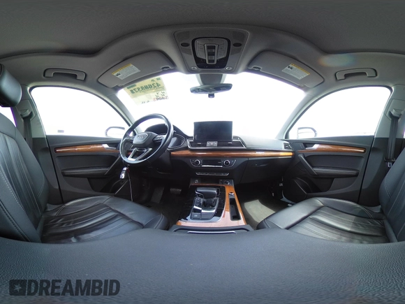 2022 Audi Q5 S line Premium Plus with VIN WA1EAAFY9N2112369, listed as a IAAI auction lot 42604571 with 58,303 mi miles and . Bid and sale history available at DreamBid. Image 18.