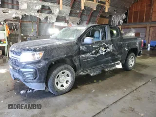 2021 Chevrolet Colorado 4WD Work Truck with VIN 1GCGTBEN5M1232938, listed as a Copart auction lot 46989995 with 23,547 mi miles and Salvage title. Bid and sale history available at DreamBid. Image 1.