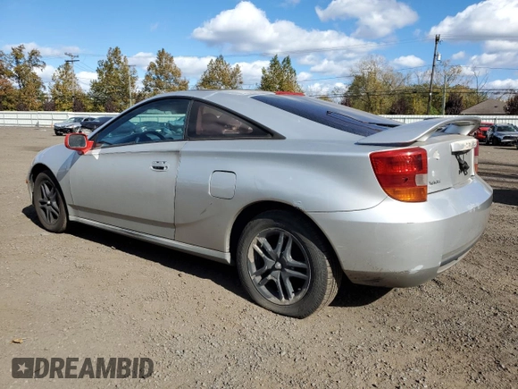 2000 Toyota Celica GT with VIN JTDDR32T3Y0005690, listed as a Copart auction lot 75851864 with 280,335 mi miles and Salvage Title. Bid and sale history available at carsss.com. Image 2.