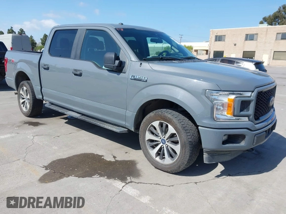 2019 Ford F-150 XL with VIN 1FTEW1EP6KKC99243, listed as a IAAI auction lot 42057955 with 99,666 mi miles. Bid and sale history available at carsss.com. Image 1.