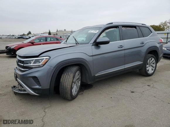 2021 Volkswagen Atlas 2.0T SEL with VIN 1V2BP2CA0MC603750, listed as a Copart auction lot 85717244 with 39,303 mi miles and Salvage Title. Bid and sale history available at carsss.com. Image 1.