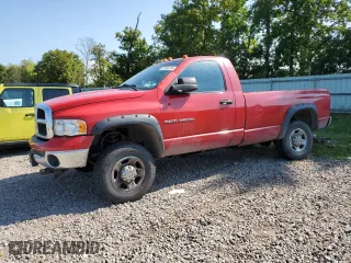 2005 Dodge Ram 2500 ST with VIN 3D7KS26D75G850709, listed as a Copart auction lot 72594704 with 80,777 mi miles and Salvage Title. Bid and sale history available at carsss.com. Image 1.