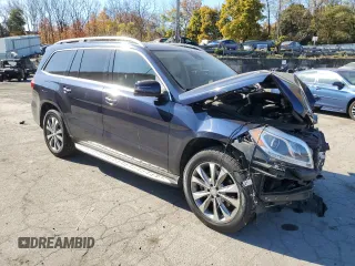 2016 Mercedes-Benz GL with VIN 4JGDF6EEXGA662143, listed as a Copart auction lot 76980574 with 0 mi miles and Salvage Title. Bid and sale history available at carsss.com. Image 4.