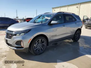 2023 Chevrolet Equinox RS with VIN 3GNAXMEG1PL242524, listed as a Copart auction lot 48478875 with 22,367 mi miles and Salvage Title. Bid and sale history available at carsss.com. Image 1.