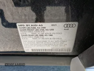 2021 Audi Q5 Premium z VIN WA1AAAFY9M2076387, wystawiony jako IAAI lot #42303925 z przebiegiem 46 954 mil mil oraz . Historia ofert i sprzedaży dostępna na DreamBid. Obrazek 9.