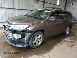 2017 Toyota Highlander Limited with VIN 5TDDZRFH7HS378768, listed as a Copart auction lot 60698855 with 129,462 mi miles and Clean title. Bid and sale history available at DreamBid. Image 1.