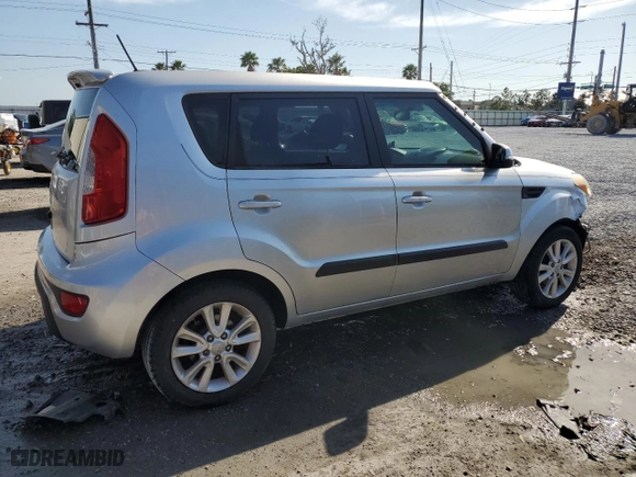2012 Kia Soul + with VIN KNDJT2A66C7430783, listed as a Copart auction lot 51300745 with 154,968 mi miles and Salvage Title. Bid and sale history available at carsss.com. Image 3.